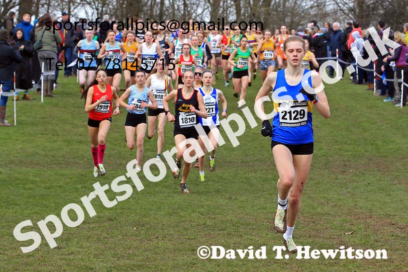 Womens Under-17s 2023 UK CAU Inter Counties Cross Country Champs, Prestwold Hall, Loughborough. Photo: David T. Hewitson/Sports for All Pics